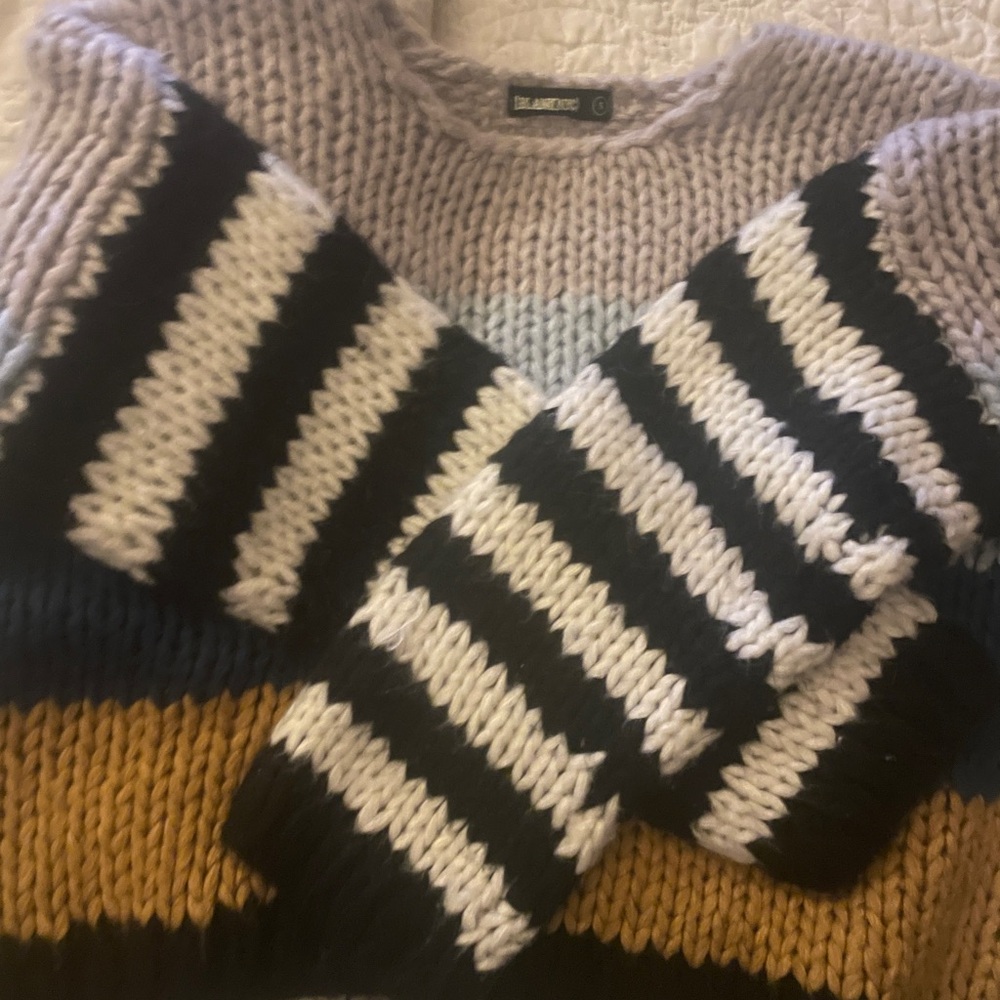 Striped Knit SweaterBlankNYC
